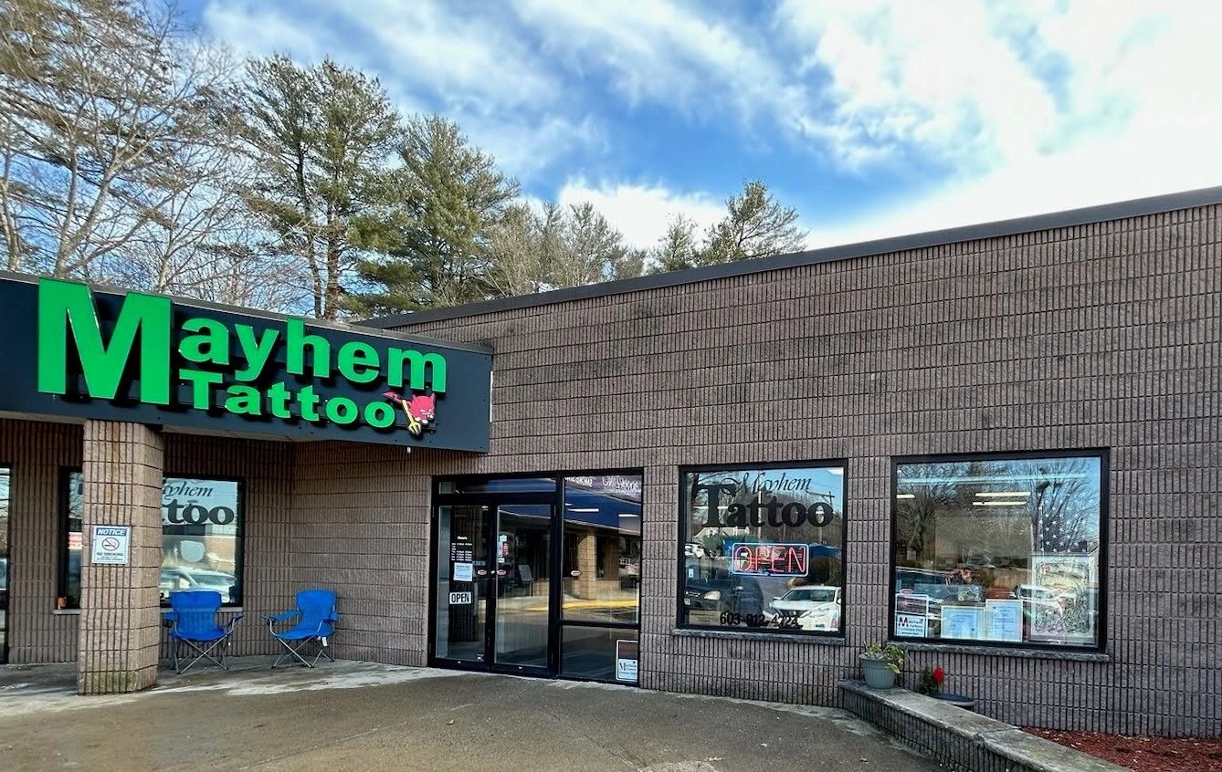 NH Tattoo Shops - Mayhem Tattoo, Salem NH